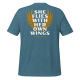 SHE FLIES with WINGS - Unisex T-Shirt