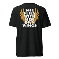 SHE FLIES with WINGS - Short Sleeve T-Shirt