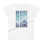 BE KIND - WAVE - BLUE - Women's Short Sleeve T-Shirt