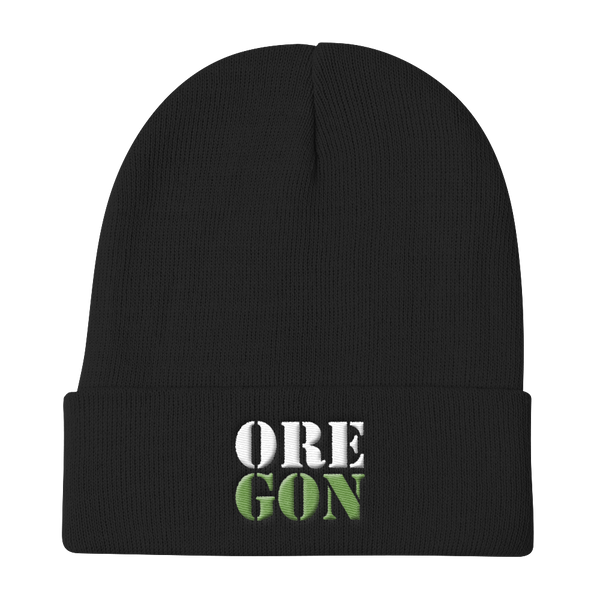 Oregon Born - "ORE-GON" - Knit Beanie - Oregon Born