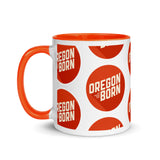 OREGON BORN LOGO - Mug with Color Inside