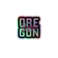 OREGON BORN Intertwine - PINK - Holographic Stickers