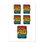 GOOD VIBES ONLY INTERLOCK (VINTAGE SUNSET) - Sticker Sheet