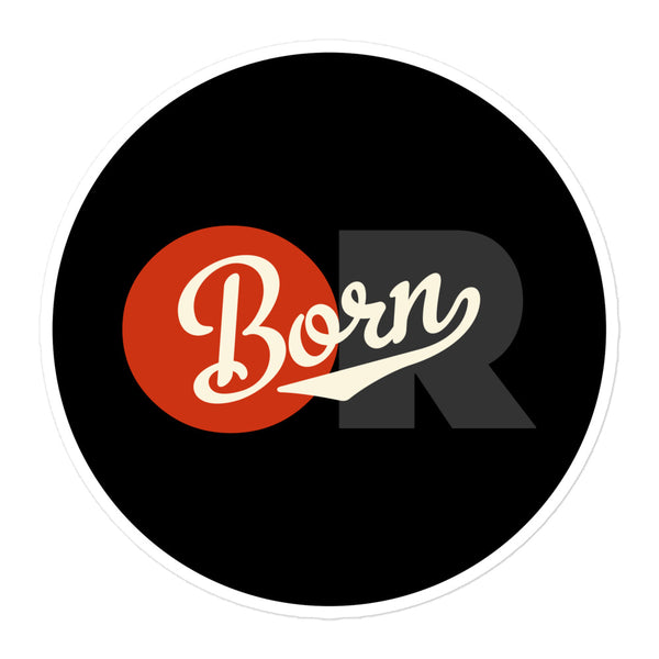 NEW OREGON BORN LOGO - Bubble-Free Stickers