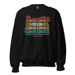 OREGON (Vintage Sunset w/ State Outline) - Unisex Sweatshirt