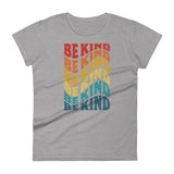 BE KIND - WAVE - VINTAGE SUNSET - Women's Short Sleeve T-Shirt
