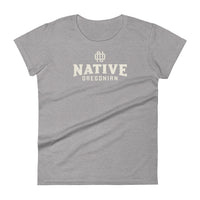 NATIVE OREGONIAN with MONOGRAM - Women's Short Sleeve T-Shirt