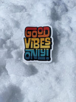 GOOD VIBES ONLY INTERLOCK (VINTAGE SUNSET) - Sticker