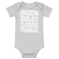 OREGON GIRLS INTERLOCK WHITE - Baby Short Sleeve One Piece