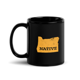 NATIVE - Black Glossy Mug