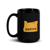 NATIVE - Black Glossy Mug