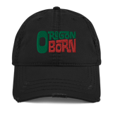 OREGON BORN - RETRO THROWBACK - Distressed Dad Hat