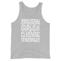 OREGON GIRLS INTERLOCK WHITE - Unisex Tank Top