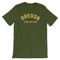 OREGON "BORN AND RAISED" - Short-Sleeve Unisex T-Shirt - Oregon Born