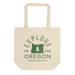 "Explore Oregon" - Eco Tote Bag - Oregon Born