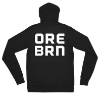 Oregon Born - "ORE BRN" - Lightweight Zip Hoodie - Unisex - Oregon Born