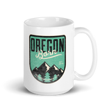 Oregon Born - Mint & Mountains - Ceramic Mug