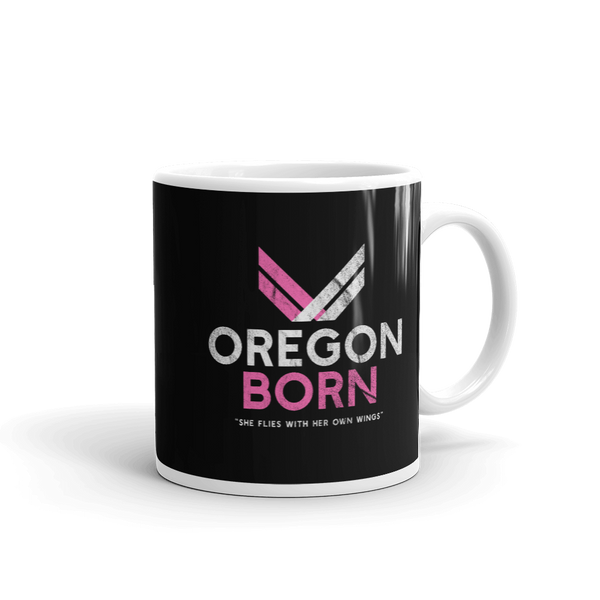 Oregon Born "She Flies" - Mug - Oregon Born