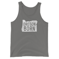Our Original 'Oregon Born' Logo - Unisex Tank Top - Oregon Born