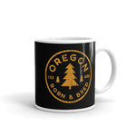 Oregon Born & Bred (Yellow) - Mug - Oregon Born