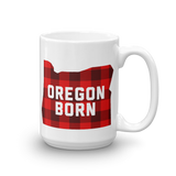 Oregon Born "Buffalo Plaid" - Mug - Oregon Born
