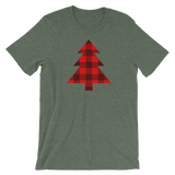 Douglas Fir "Buffalo Plaid" - Short-Sleeve Unisex T-Shirt - Oregon Born
