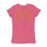 "She Flies" State Motto with Wings -Girl's T-Shirt - Oregon Born