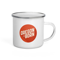 Oregon Born 2020 Logo - Enamel Mug - Oregon Born
