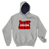 Oregon "Buffalo Plaid" - Champion Hoodie - Oregon Born