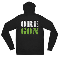 Oregon Born - "ORE-GON" - Lightweight Zip Hoodie - Unisex - Oregon Born