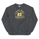 "Explore Oregon" in Yellow - Sweatshirt - Oregon Born