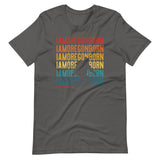 IAMOREGONBORN (Vintage Sunset w/ Bigfoot) - Short-Sleeve Unisex T-Shirt - Oregon Born