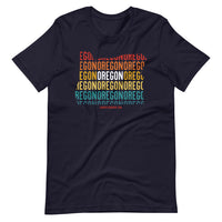OREGON (Vintage Sunset w/ State Outline) - Short-Sleeve Unisex T-Shirt - Oregon Born