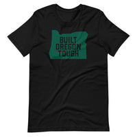 BUILT OREGON TOUGH in Green - Short-Sleeve Unisex T-Shirt