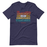 OREGON (Vintage Sunset w/ State Outline) - Short-Sleeve Unisex T-Shirt - Oregon Born