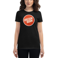 Oregon Born 2020 Logo - Women's Short Sleeve T-Shirt - Oregon Born
