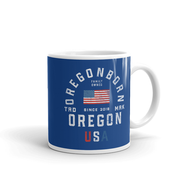 Oregon USA - "Old Glory" - Mug - Oregon Born