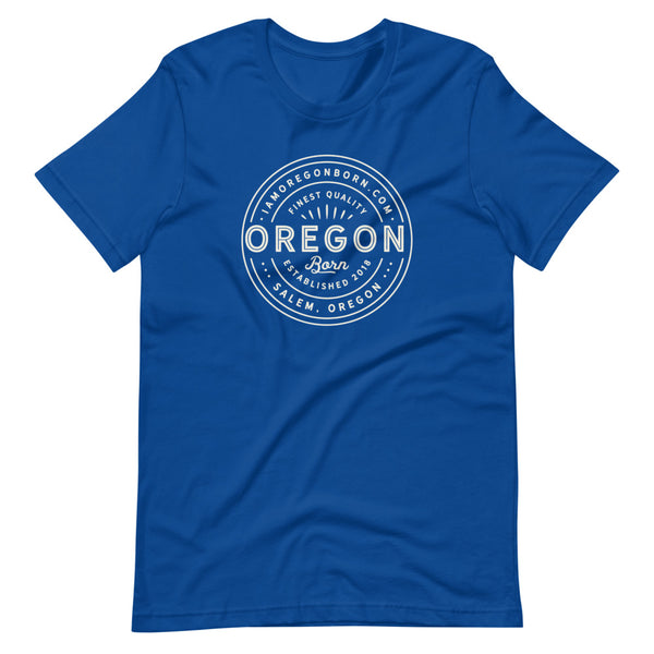 FINEST QUALITY (OUTLINE) - Short-Sleeve Unisex T-Shirt - Oregon Born