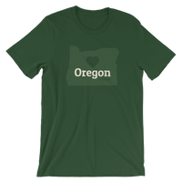Oregon is Home (Green) - Short-Sleeve Unisex T-Shirt - Oregon Born