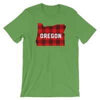 Oregon "Buffalo Plaid" - Short-Sleeve Unisex T-Shirt - Oregon Born