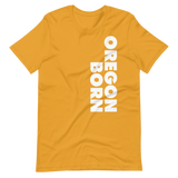 SIMPLY OREGON BORN - SIDE - Short-Sleeve Unisex T-Shirt