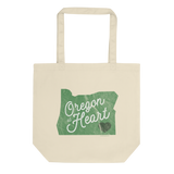 Oregon at Heart - Eco Tote Bag - Oregon Born