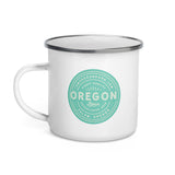FINEST QUALITY (SEAFOAM) - Enamel Mug - Oregon Born