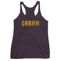 Oregon Born "ORBRN" in Yellow - Women's Racerback Tank - Oregon Born