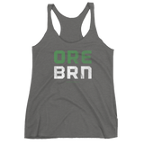 Oregon Born - "ORE BRN" - Women's Racerback Tank - Oregon Born