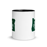 BUILT OREGON TOUGH (GREEN) - Mug with Color Inside