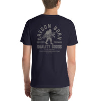 BIGFOOT TEE (Back Design) - Short-Sleeve Unisex T-Shirt - Oregon Born