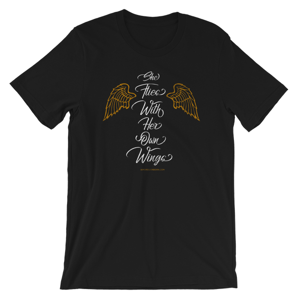 "She Flies With Her Own Wings" - Short-Sleeve Unisex Tee - Oregon Born