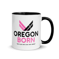 Oregon Born "She Flies" - Mug with Color Inside