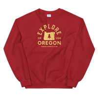 "Explore Oregon" in Yellow - Sweatshirt - Oregon Born